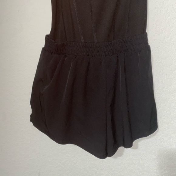 Victoria’s Secret Pink Ultimate Runsie Black Corset Style Athleisure Romper Sz L - Picture 6 of 12